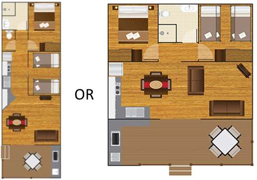 Deluxe Poolside Villas Floorplan