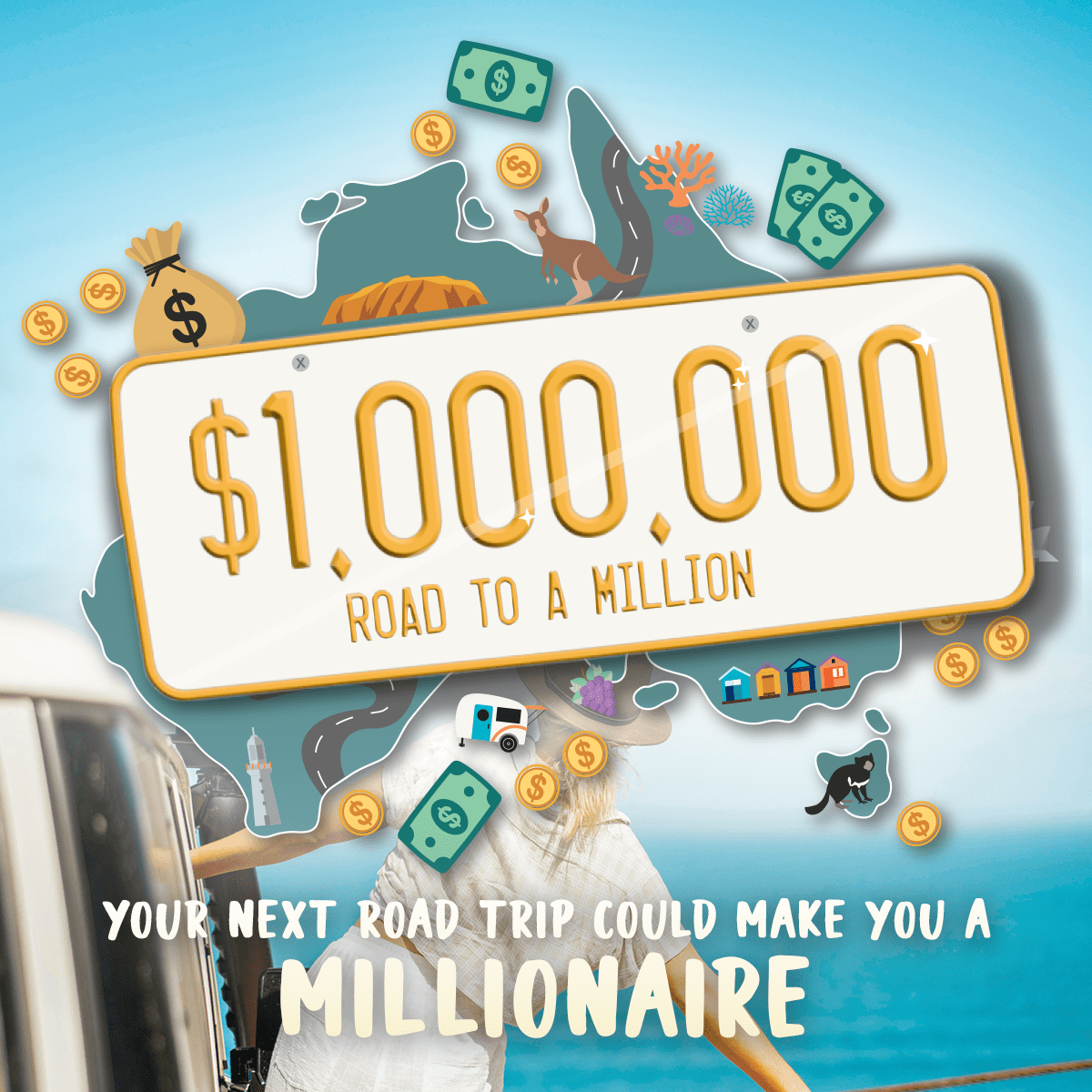 Book a holiday for a chance to win a million dollars