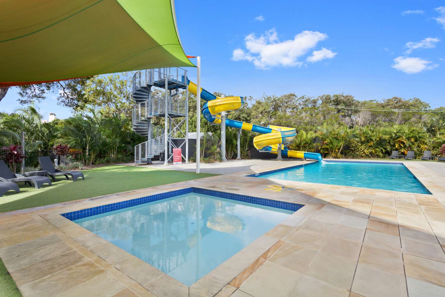 Pool Area at Nobby Beach Holiday Village